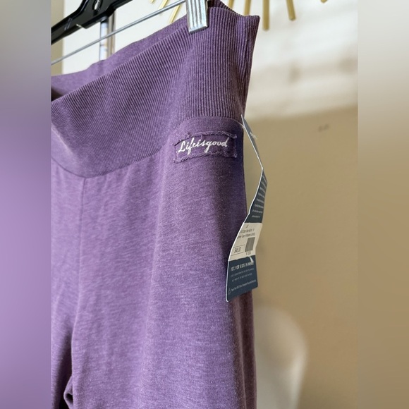 NWT Life is Good sleep pant lilac relaxed fit elastic waist size medium - Picture 4 of 7